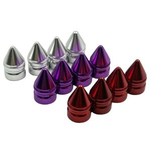 KAISHENG New Auto Truck Motorcycle Air Valve Stem Caps Aluminum Spike Cone Tyre Valve <strong>Rim</strong> Dustproof Protective <strong>Cover</strong> 24-Month - Product Image 1