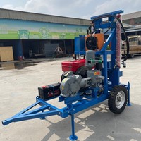 Foreuse hydraulique de puits d'eau de 200 m avec pompe à boue BW160 – Mini machine de forage de puits pour l'exploration de puits