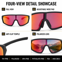 Nouvelles Lunettes de Soleil Sportives d'Extérieur pour Enfants 2026, Monture en Nylon Polarisée, Protection UV, Verres Photochromiques, Personnalisation du Logo