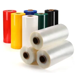 China Wholesale Machine Grade LLDPE Stretch Wrap Film 500mm or 450mm Plastic Rolls for Packaging for Packaging Materials