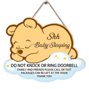 Panneau <span class=keywords><strong>de</strong></span> signalisation pour bébé endormi « Shhh » – Cadeau idéal pour les nouvelles mamans, les nourrissons et les enfants <span class=keywords><strong>de</strong></span> <span class=keywords><strong>maternelle</strong></span> - Product Image 3