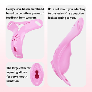 Ceinture de chasteté FRRK pour transformation homme-femme, jouets de pénétration transgenre, jouets pour sissies, produits sexuels pour femme et garçon, vagin artificiel - Product Image 2