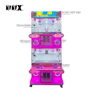 Máquina de garra de grúa para 4 personas, juguete de peluche que funciona con monedas, plato giratorio, regalo Premium para niños - Product Image 5