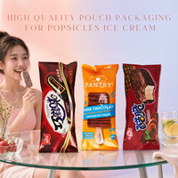 Sachet à scellage arrière de qualité alimentaire à livraison rapide, résistant à l'humidité et aux basses températures, pour bâtonnets glacés, crèmes glacées, chocolats, bonbons et sucettes