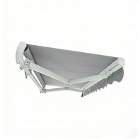 Auvent rétractable électrique en alliage d'aluminium à prix de gros avec logo personnalisé pour jardin extérieur et couverture de magasin/balcon