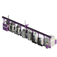 Línea de Producción CNC Totalmente Automática Serie HZ de Tsingziwa, Solución Llave en Mano con Carga Robótica, Producción Desatendida 24/7, 50 Piezas/H