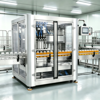 Machine de remplissage automatique L&B en acier inoxydable avec servomoteur PLC pour miel, shampoing, gel et liquides visqueux - Embouteillage automatique en bocaux en verre