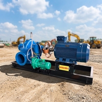 Pompe centrifuge industrielle à double aspiration pour drainage d'urgence des inondations et évacuation des canalisations urbaines
