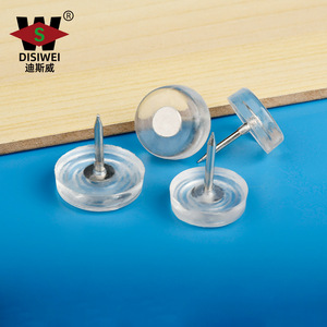 Pieds de meubles ronds transparents Yuan Siwei pour table, chaise, armoire, pieds épaissis, coussinets en plastique silencieux - Product Image 2