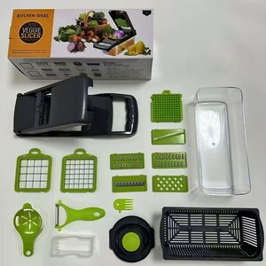 <b>Multifunctional</b> 16 in 1 Hand Operated <b>Vegetable</b> Mandoline Slicer Veggie Chopper, Food Chopper Onion <b>Cutter</b> <b>Vegetable</b> Slicer - Product Image 6