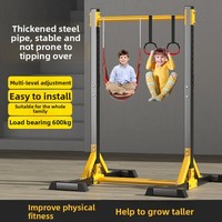 Barre de traction universelle d'intérieur, barres parallèles simples, barre de sol pour étirements, équipement de fitness à domicile, pliable, en acier et ABS