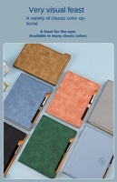 Cuaderno de Tapa Dura A5, Diario Personalizado, Cuaderno de Cuero PU Grueso Cosido, Libreta de Colores Personalizados, Libro de Negocios, Creativo, para Estudiantes