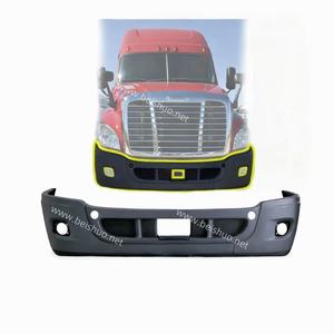 Parachoques Delantero Completo para Freightliner Cascadia 2008-2017, Plástico PP, con Orificio para Faros Antiniebla, Color Negro - Product Image 2