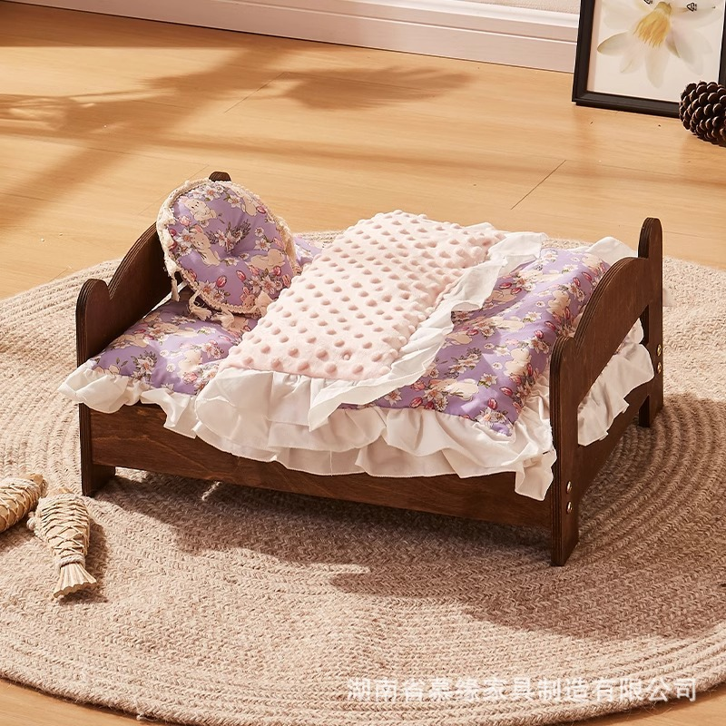 ชุดสีม่วง (เตียง/เบาะ/หมอน/ผ้านวมสองด้าน)