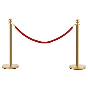 Personalizável impresso do museu exposição linha <span class=keywords><strong>queue</strong></span> controle portátil postagem linha dupla corda dourada barreira - Product Image 5