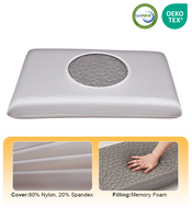 SUPER Neuerscheinung Großhandel Maßgefertigtes Kühlgel-Memory-Foam-Kissen für Bett Nackenentlastung Superking-Größe Seidenähnliches Ergonomisches Kissen