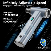 Portable Air Duster ventilateur sans fil ventilateur USB Rechargeable poussière outil de nettoyage pour ordinateur clavier voiture animaux jet duster souffleur