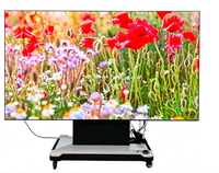 Écran LED motorisé pliable 3 volets 116 pouces 1080P P1.25 GOB avec revêtement 4K HD pour publicité cinéma et exposition
