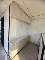 Capsule spatiale à double étage, maison de luxe pour glamping, pod panoramique avec fenêtre, insonorisée, imperméable, isolante thermiquement, design moderne, hôtel