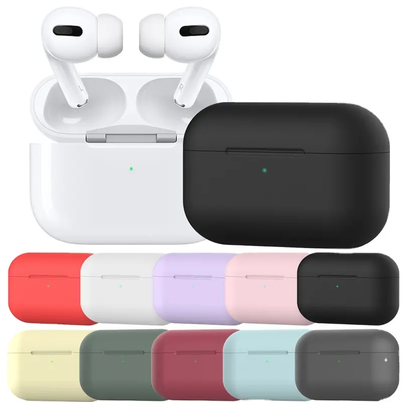 Silicone Case For Airpods Pro Wireless Bluetooth appleのairpodsプロCover Earphone Case For Air Podsプロ3 Fundas