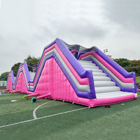Parcours d'obstacles gonflable commercial Barry Factory Price 5K Inflatable Run the Humps pour événements en plein air