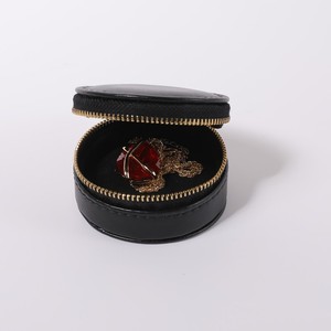 Hot Sale Fashion Jewelry <b>Storage</b> <b>Box</b> for Earrings Rings PU <b>Material</b> Velvet Lining Zipper Closure Eco-Friendly Lightweight - Product Image 2