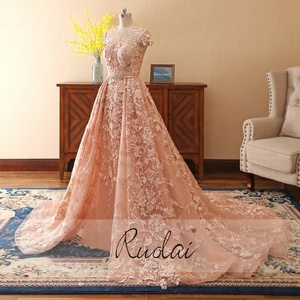 PEV-L3061 Ruolai all'ingrosso modeste taglie forti Robe De Soiree abiti da sera formali - Product Image 2