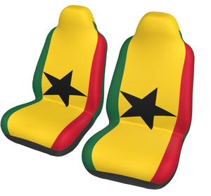 Fundas para asientos de coche con bandera de Ghana, funda protectora para asientos delanteros, accesorios universales para coche para mujeres y hombres, aptos para SUV, sedán, camión - Product Image 4