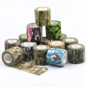 YOUNGSON 5cmx4.5m (2''x5yard) Venda Cohesiva Elástica de Camuflaje Fácil de Rasgar, Envoltura para Dedos, Cinta Deportiva Hipoalergénica Amigable con la Piel - Product Image 1