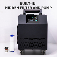 Enfriador de agua para inmersión fría de 1hp con control WiFi, compresor, bomba, panel táctil y asa