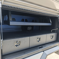Bâche de benne en aluminium robuste sur mesure pour pick-up Landcruiser 79, avec boîte à outils intégrée