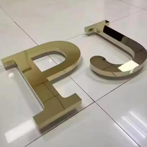 Logotipo Personalizado de Fábrica China, Logotipo para Exteriores, Logotipo Comercial Metálico 3D, Logotipo Frontal, <span class=keywords><strong>Letras</strong></span> de Canal Trasero - Product Image 5