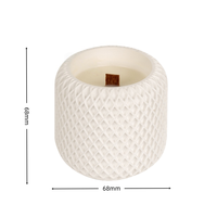 Bougies parfumées personnalisées haut de gamme en cire de soja, dans un gobelet en plâtre moderne, idéales pour Thanksgiving, Pâques, mariage, anniversaire – Vente en gros