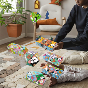 Cubo mágico magnético con forma de rompecabezas cambiante, juguete antiestrés para niños, convierte cubos mágicos infinitos 3D para niños, regalos - Product Image 6