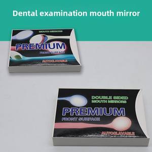 Espejo Bucal para Examen Dental, Acero Inoxidable, Mango de Plástico de Una o Dos Caras, Desinfectable a 134°C, 10 Unidades por Paquete - Product Image 4