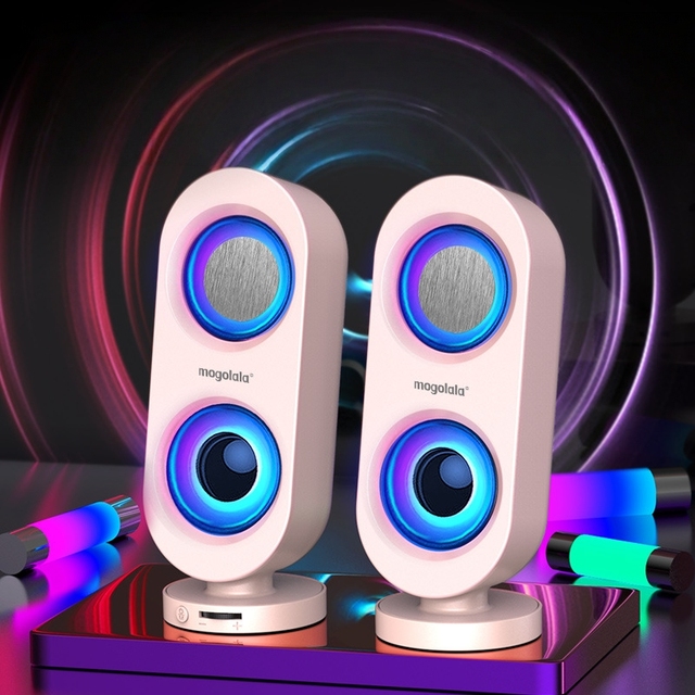 MQ Wired Wireless Computer Speakers Desktop Audio System USB Speaker Subwoofer Bass Loud Sound Home Use