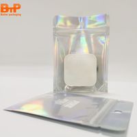 Bolsa con Cierre Hermético, Bolsas de Correo Láser, Bolsas de Embalaje de Plástico con Cierre para Regalos y Joyería, Bolsa de Embalaje de Mylar con Holograma, Paquete Pequeño