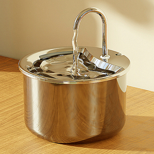 Fonte de Água para Animais de Estimação com Circulação Inteligente e Bomba Automática, Design em Aço Inoxidável, Oxigênio Fresco para Famílias com Vários Animais - Product Image 2