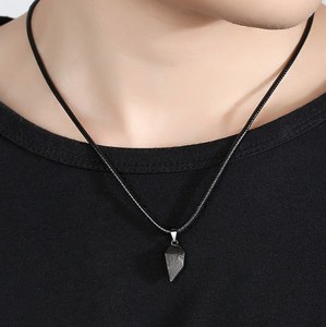 Collier de <span class=keywords><strong>couple</strong></span> séparé en deux, pendentif en forme de cœur, <span class=keywords><strong>cadeau</strong></span> romantique pour anniversaire, 2 pièces, chaîne à maillons, collier en alliage de zinc - Product Image 4