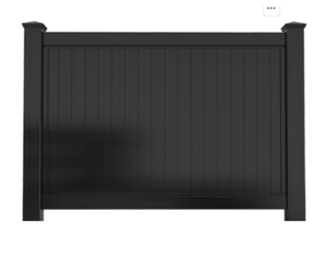 แผงกั้นรั้วเพื่อความเป็นส่วนตัวสีดำแผ่น6FT ไวนิล6x8แผงผนังพลาสติกเสารั้วกลางแจ้งและแผง - Product Image 6