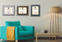 Cadre en bois pour certificat avec verre trempé, support d'affichage de documents avec passe-partout multicolore pour diplôme, récompense, photo, décoration de maison ou de bureau