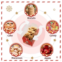 Boîte à emporter pliable en kraft conçue sur mesure, mignon emballage alimentaire en papier, poulet frit de qualité pour enfants, joyeux repas, stockage de gâteaux