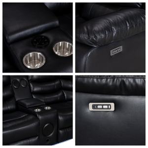 कारखाने प्रत्यक्ष अनुकूलित आधुनिक डिजाइन अनुभागीय कोने रिक्लियर सोफा सेट रिक्लिएबल कुर्सियां असबाब कपड़े थोक 7008 - Product Image 6