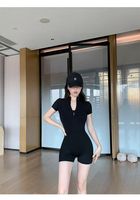 요가복 러닝 운동복 여성용 요가탑 세트 복부 보정 힙업 바디 슬리밍 솔리드 컬러 스포츠 요가 슈트
