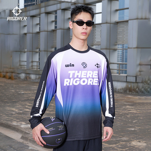T-Shirt a Maniche Lunghe Traspirante Rigorer con Logo Personalizzato per Abbigliamento di Squadra <span class=keywords><strong>e</strong></span> Ordini di <span class=keywords><strong>Gruppo</strong></span> - Product Image 1