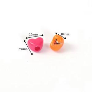 Cuentas acrílicas modernas de orificio grande con acabado rugoso para llaveros, pulseras, cordones, colgantes y accesorios DIY - Product Image 5