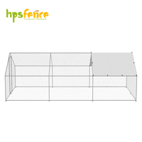 Gallinero de Acero Galvanizado de Alta Resistencia, Corral Metálico para Aves de Corral con Cubierta de PE Resistente a los Rayos UV, Gran Cobertizo para Uso en Exteriores y Granjas