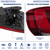 Pour BMW X5 F15 F85, ensemble de feux arrière LED, lampe arrière OE 63217290099, Plug & Play, montage direct, XDrive35i 50i X5 M 2013-2018, homologué