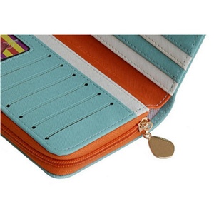 Wholesale Women's Rfid Protect Large Capacity Leather Long Bifold Luxury Zipper Purse Ladies Clutch <b>Wallet</b> - Product Image 3