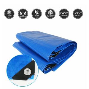 Lona azul ecológica, resistente, de HDPE, impermeable y resistente al viento para uso logístico, de almacenamiento y en la construcción. - Product Image 4